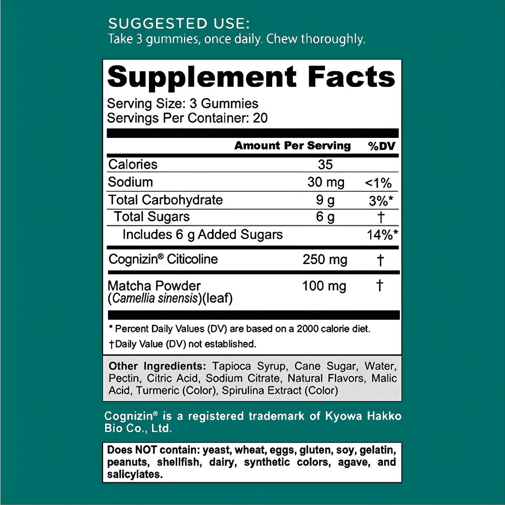 Suplemento Goli Verde Enfoque Atencion