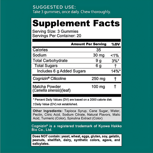 Suplemento Goli Verde Enfoque Atencion