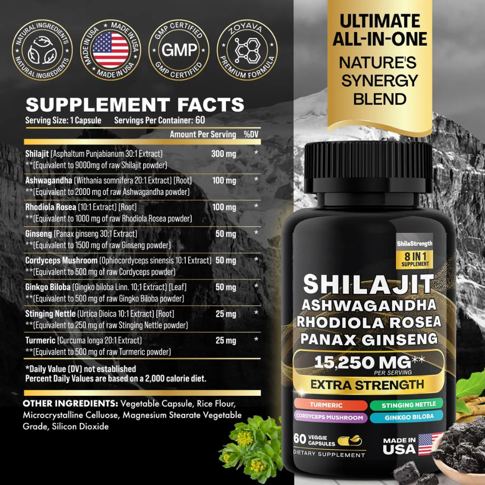 Kit Shilajit & Sea Moss 60 cap 2 pcs