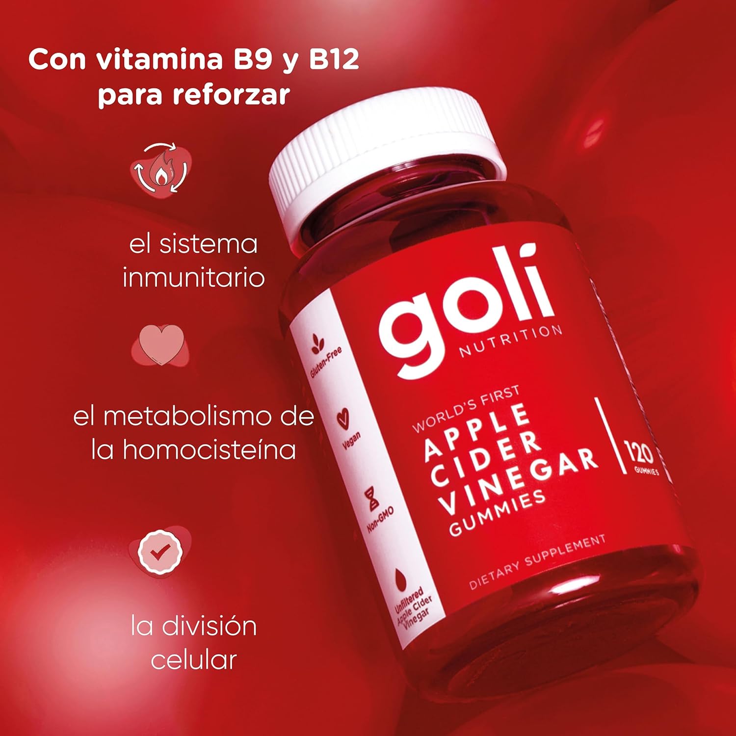 Suplemento Goli Vinagre de Manzana Gomas
